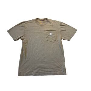 CARHARTT  Mens short sleeve T-Shirt, Brown/Tan, size M, Cotton, Workwear